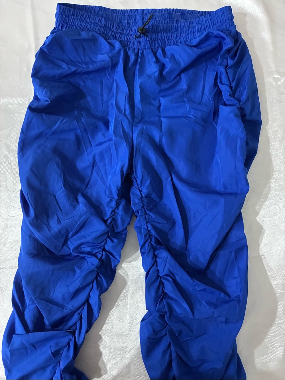 Womens Blue Elastic-Waist Active Bottoms size L
